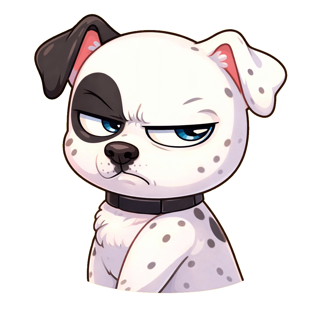 Chibi pup Sus emote