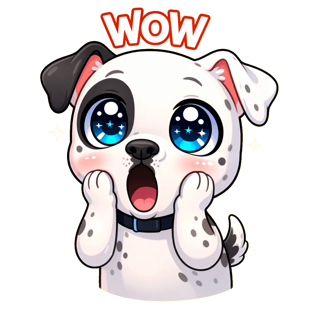 Chibi pup Wow emote