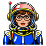 Space girl character reference